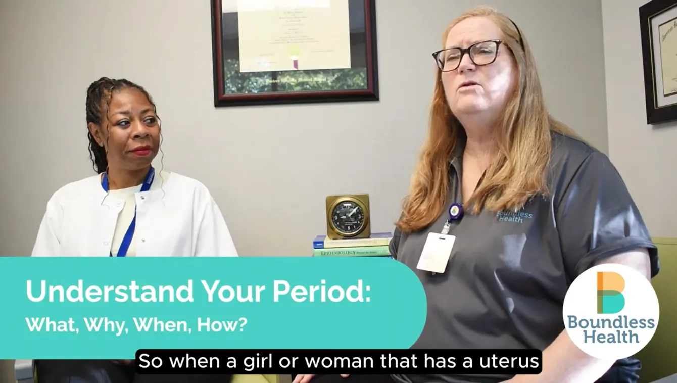 Video still of Dr. Ripsin and FNP O'Neil