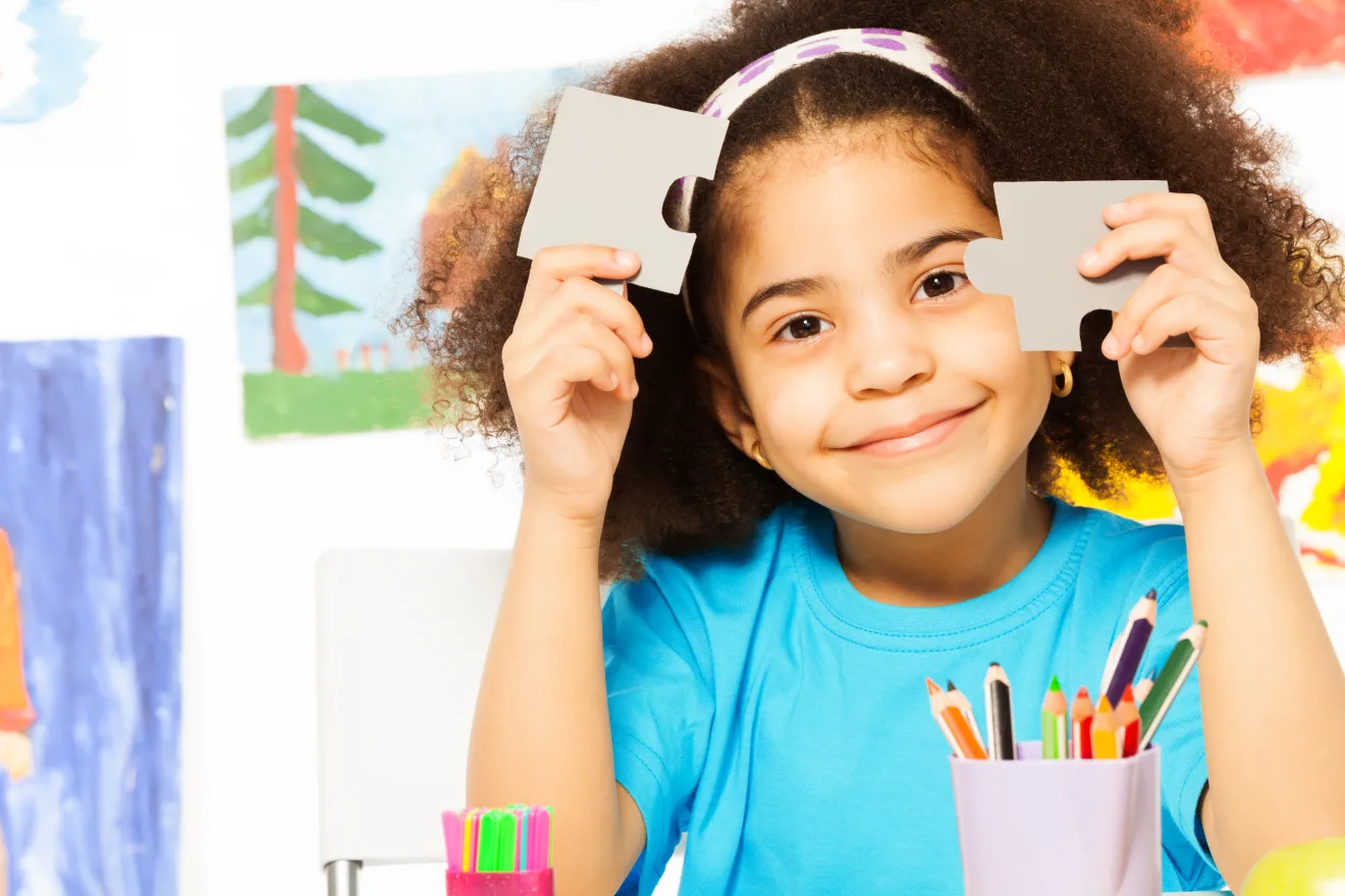 Puzzle child stock