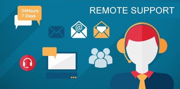 Graphic of remote support