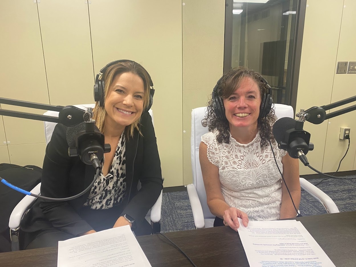 Photo of podcast guest Christina Brown and Erin Shannon