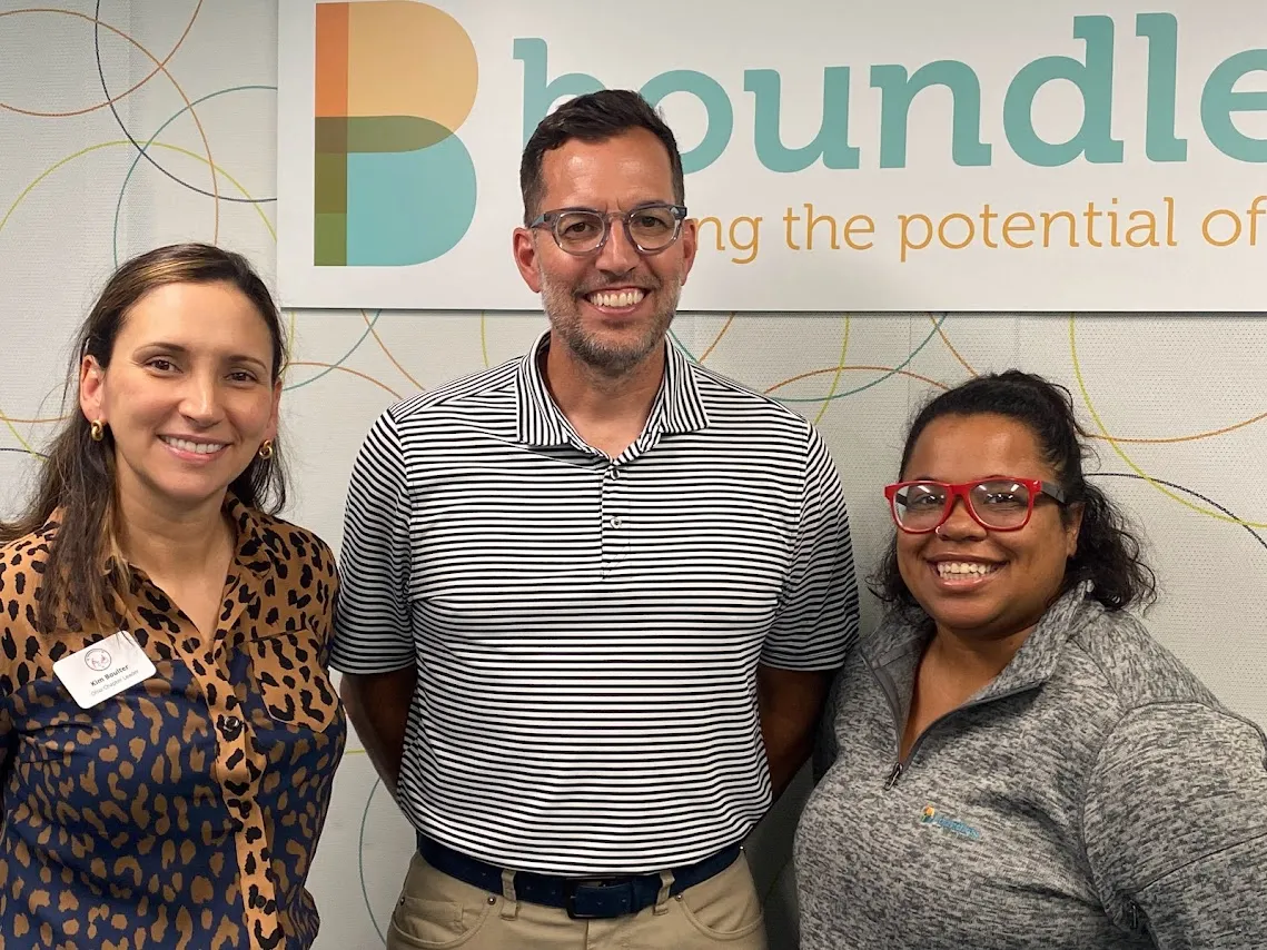 Photo of guests: Kim Boulter, Scott Light & Hope Johnson