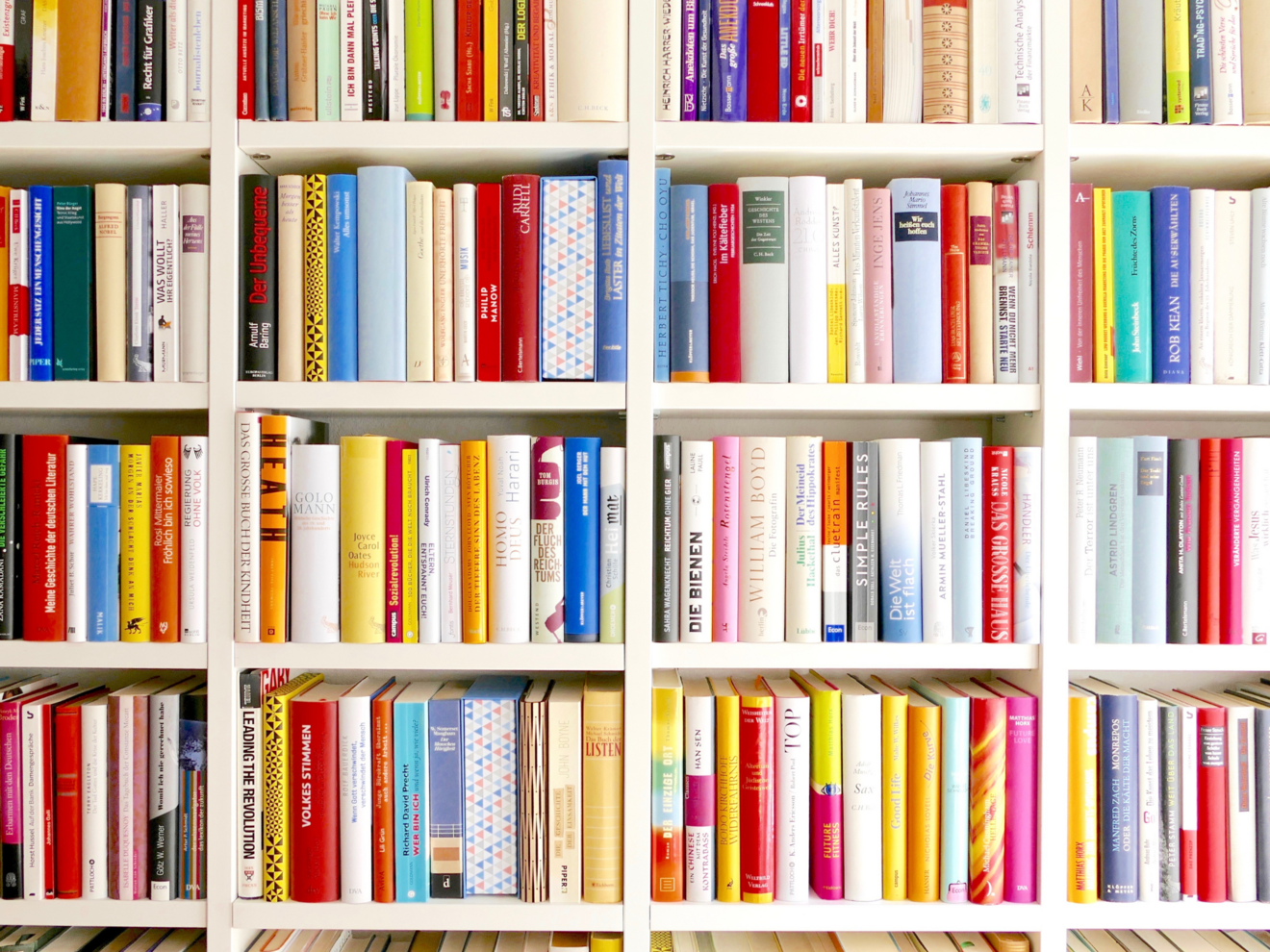 Bookshelf full of books