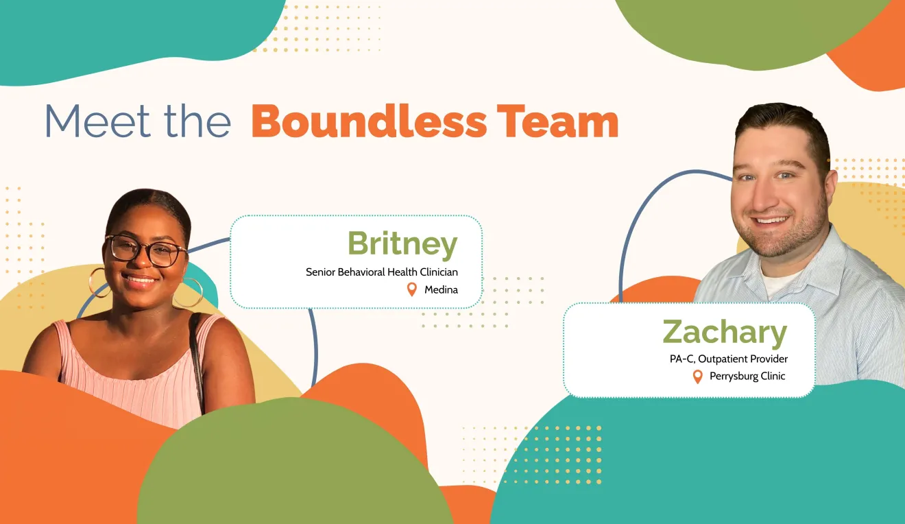 Star Staff Spotlight graphic for Zach and Britney