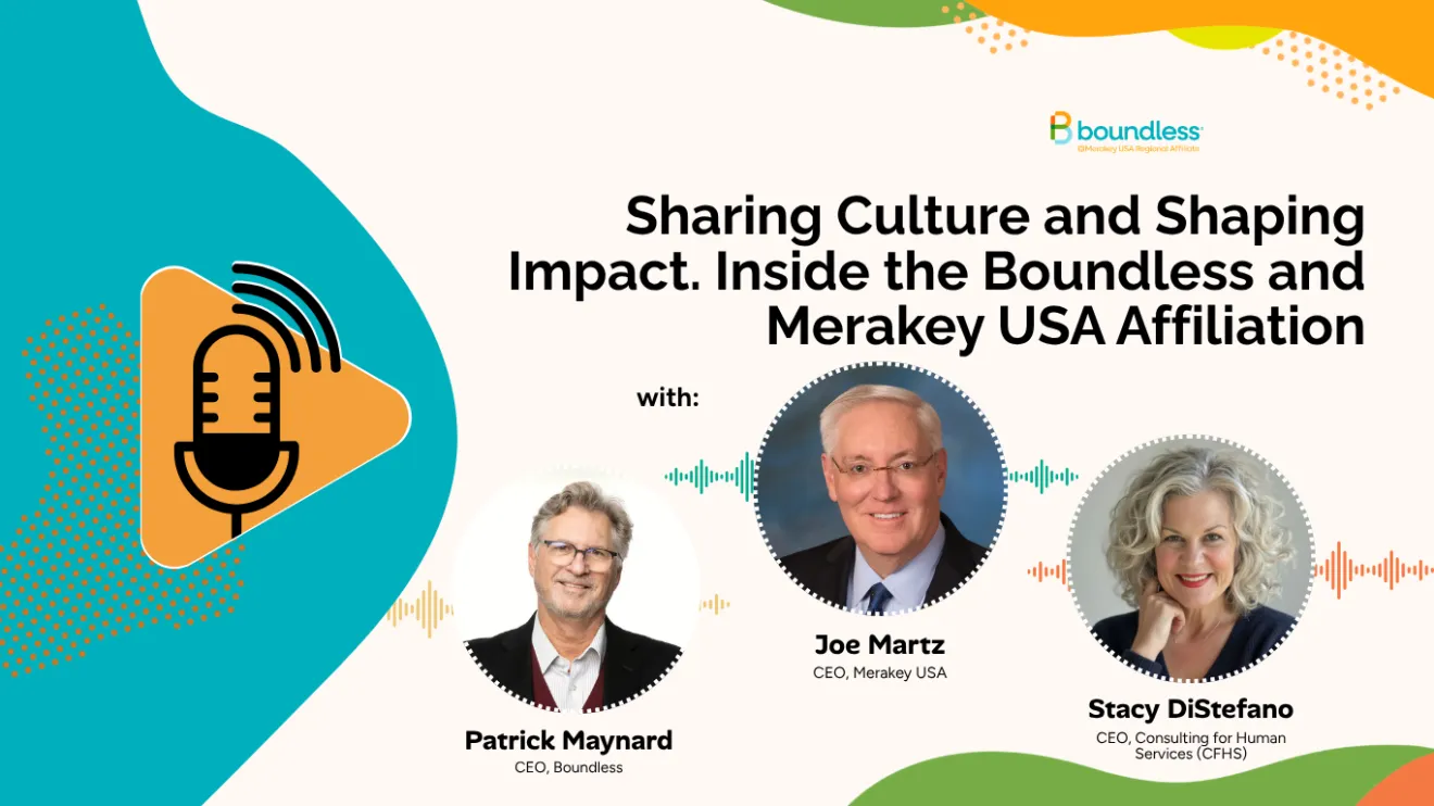 pocast graphic showing guests' headshots, names, titles