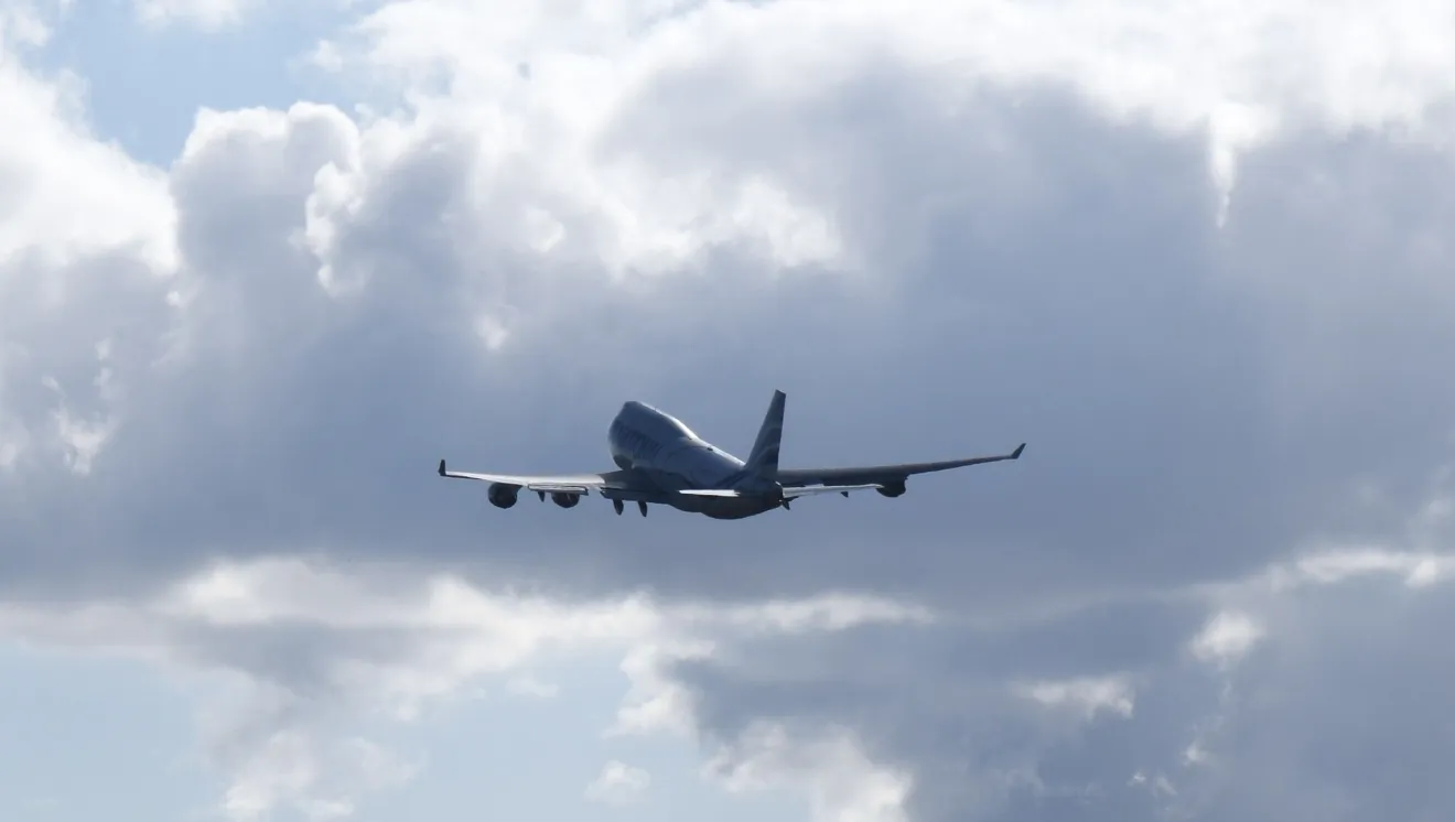 airplane in the sky