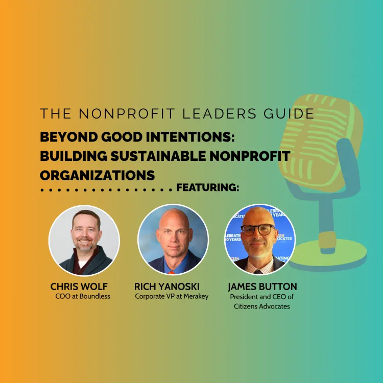 Podcast banner showing Rich Yanoski and James Button as guests